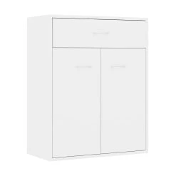 Be Basic Skänk Vit Högglans 60x30x75 Cm Spånskiva