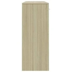 Be Basic Skänk Vit Och Sonoma-ek 110x30x75 Cm Spånskiva -Chilli shop skank vit och sonoma ek 110x30x75 cm spanskiva flerfargad 3052895