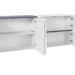 Skänk Zeinia 210 Cm 6 Dörrar -Chilli shop skank zeinia 210 cm 6 dorrar vitnaturlonnfarg 4465392