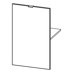 Skåp Dresden Med Hylla Svart -Chilli shop skap dresden med hylla svart 48x76x8 3752605