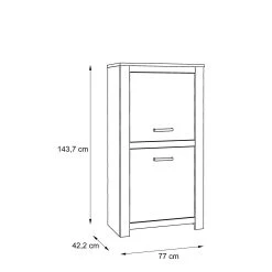 Skåp Hemdean 42x77 Cm -Chilli shop skap hemdean 42x77 cm brun 3744052