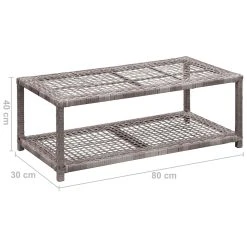 Be Basic Skobänk Svart 80x40x30 Cm Konstrotting -Chilli shop skobank gra 80x40x30 cm konstrotting gra 2000232