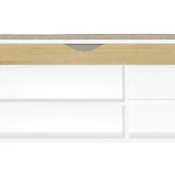 Be Basic Skobänk Med Dyna Vit 104x30x49 Cm Spånskiva -Chilli shop skobank med dyna vit och sonoma ek 104x30x49 cm spanskiva vitek 4111683