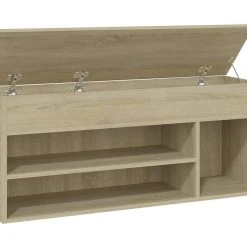 Be Basic Skobänk Vit 105x30x45 Cm Spånskiva -Chilli shop skobank sonoma ek 105x30x45 cm spanskiva brun 4110155