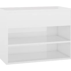 Be Basic Skobänk Vit 60x30x45 Cm Spånskiva