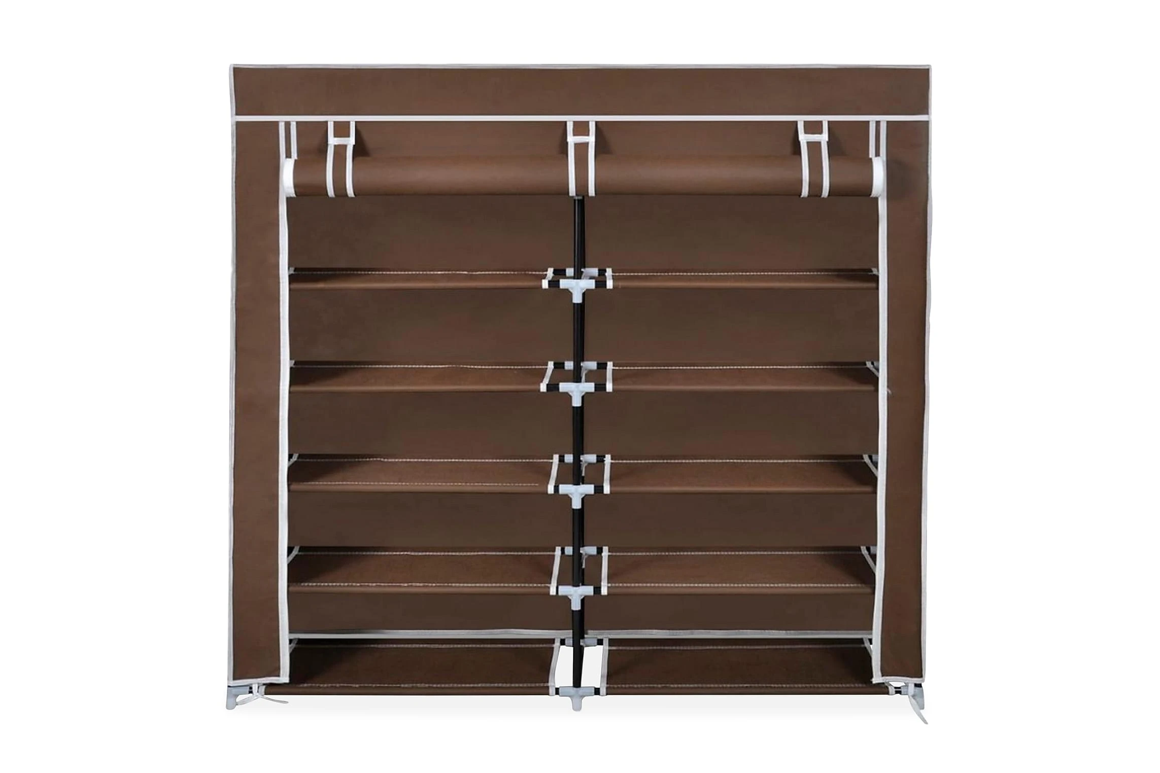 Be Basic Skoförvaring Med överdrag Grå 115x28x110 Cm Tyg 2 Be Basic Skoförvaring Med överdrag Grå 115x28x110 Cm Tyg - Bild 2