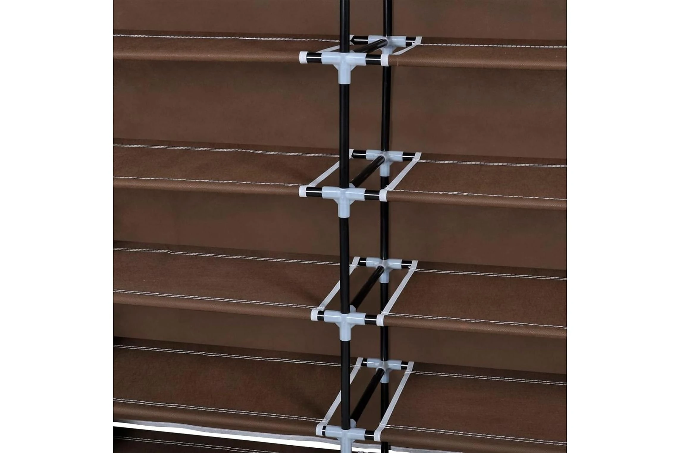 Be Basic Skoförvaring Med överdrag Grå 115x28x110 Cm Tyg 6 Be Basic Skoförvaring Med överdrag Grå 115x28x110 Cm Tyg - Bild 6