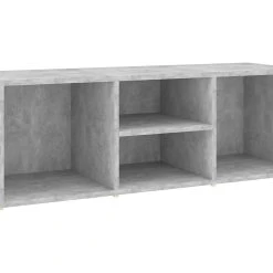 Be Basic Skoförvaringsbänk Betonggrå 105x35x35 Cm Spånskiva