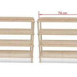 Be Basic Skohylla 4 Hyllplan 2 St Massivt Granträ -Chilli shop skohylla 4 hyllplan 2 st massivt grantra beige 3504199