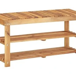 Be Basic Skohylla 90x32x46 Cm Massivt Akaciaträ