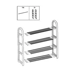 Skohylla Cencabo 50x65x15 Cm -Chilli shop skohylla cencabo 50x65x15 cm gra 4024131