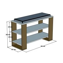 Skohylla Manfreide -Chilli shop skohylla manfreide vitvalnot 2053557