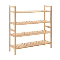 Be Basic Skohylla Massivt Valnötsträ 69x26x81 Cm