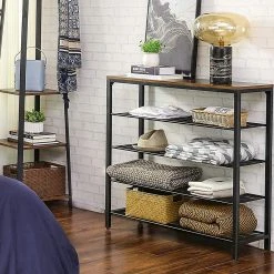 VASAGLE Skohylla Rustik Brun -Chilli shop skohylla rustik brun vasagle 2051859