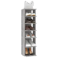 Be Basic Skohyllor 2 St Vit 25x27x102 Cm Spånskiva -Chilli shop skohyllor 2 st betonggra 25x27x102 cm betonggra 4110703