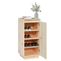 Skoskåp 35x35x80 Cm Massiv Furu -Chilli shop skoskap 35x35x80 cm massiv furu brun 4722780