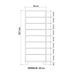 Skoskåp 38x50 Cm -Chilli shop skoskap 38x50 cm vitsvart 2869103