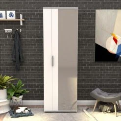Skoskåp 60x187 Cm -Chilli shop skoskap 60x187 cm vit 3058250