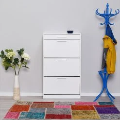 Skoskåp 75x128 Cm 15 Skoskåp 75x128 Cm -Chilli shop skoskap 75x128 cm vit 3058226