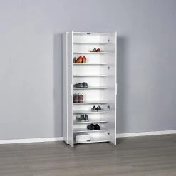 Skoskåp 76x187 Cm 14 Skoskåp 76x187 Cm -Chilli shop skoskap 76x187 cm vit 3058309