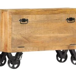 Be Basic Skoskåp 86x35x55 Cm Massivt Mangoträ