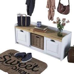 Skoskåp Acapulco 40x120 Cm -Chilli shop skoskap acapulco 40x120 cm vitnatur 4467829