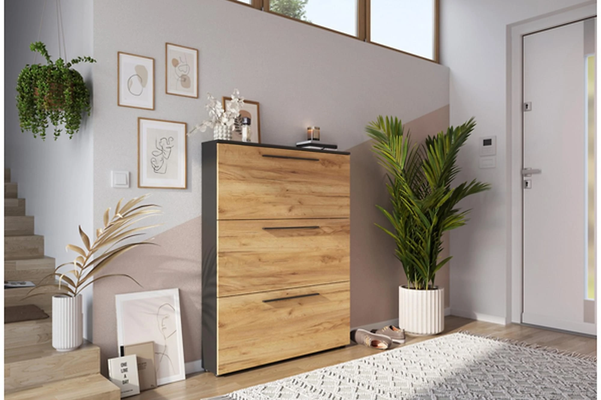 Skoskåp Almendra 100x19x129 Cm 2 Skoskåp Almendra 100x19x129 Cm - Bild 2