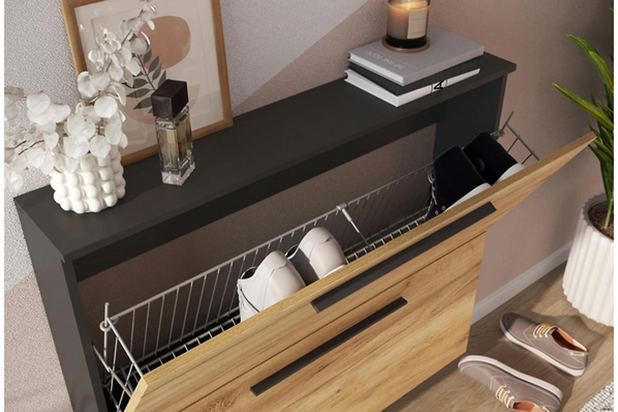 Skoskåp Almendra 100x19x129 Cm 3 Skoskåp Almendra 100x19x129 Cm - Bild 3