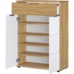 Skoskåp Angules 37x75 Cm 8 Skoskåp Angules 37x75 Cm -Chilli shop skoskap angules 37x75 cm naturvit 3607232