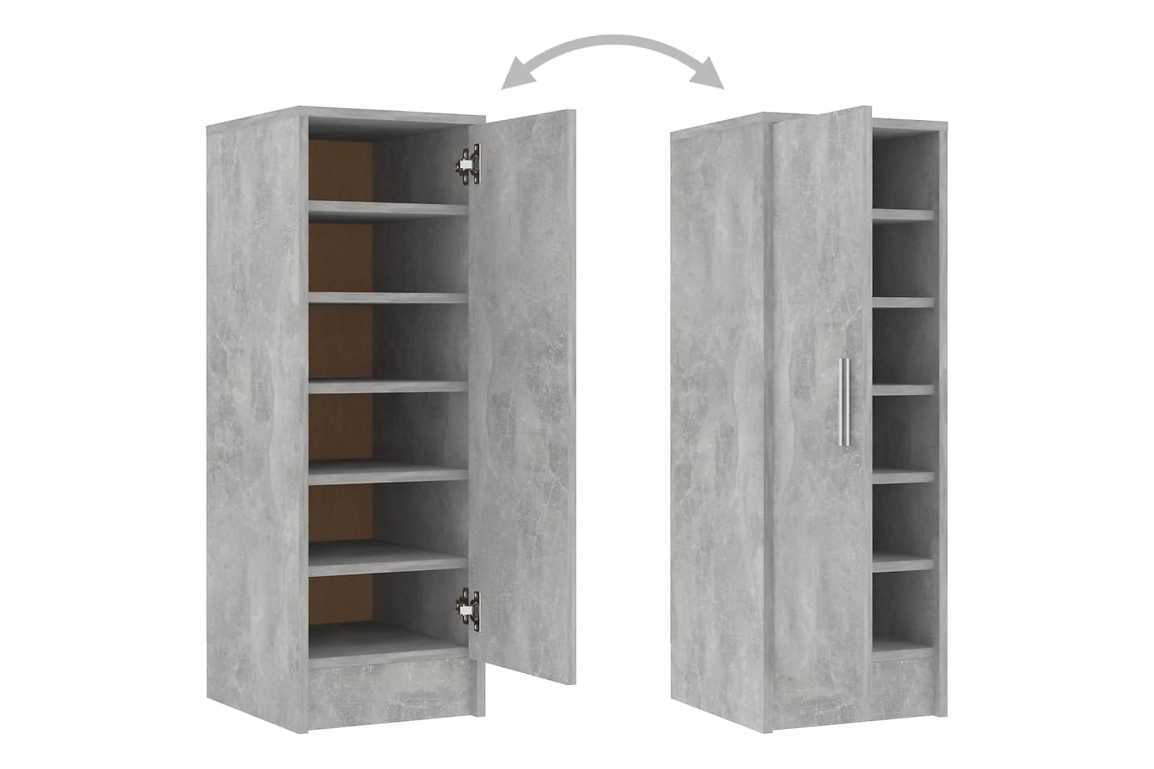 Be Basic Skoskåp Svart 32x35x92 Cm Spånskiva 5 Be Basic Skoskåp Svart 32x35x92 Cm Spånskiva - Bild 5