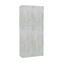 Be Basic Skoskåp Betonggrå 80x35,5x180 Cm Spånskiva