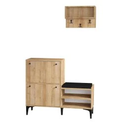 Skoskåp Bredene 110x35 Cm 7 Skoskåp Bredene 110x35 Cm -Chilli shop skoskap bredene 110x35 cm natur 3206361