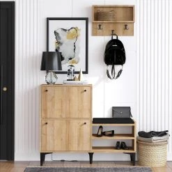 Skoskåp Bredene 110x35 Cm 9 Skoskåp Bredene 110x35 Cm -Chilli shop skoskap bredene 110x35 cm natur 3212499