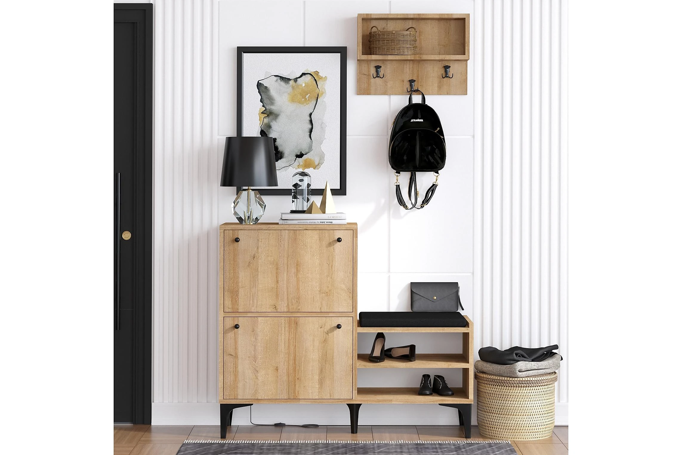 Skoskåp Bredene 110x35 Cm 5 Skoskåp Bredene 110x35 Cm - Bild 5