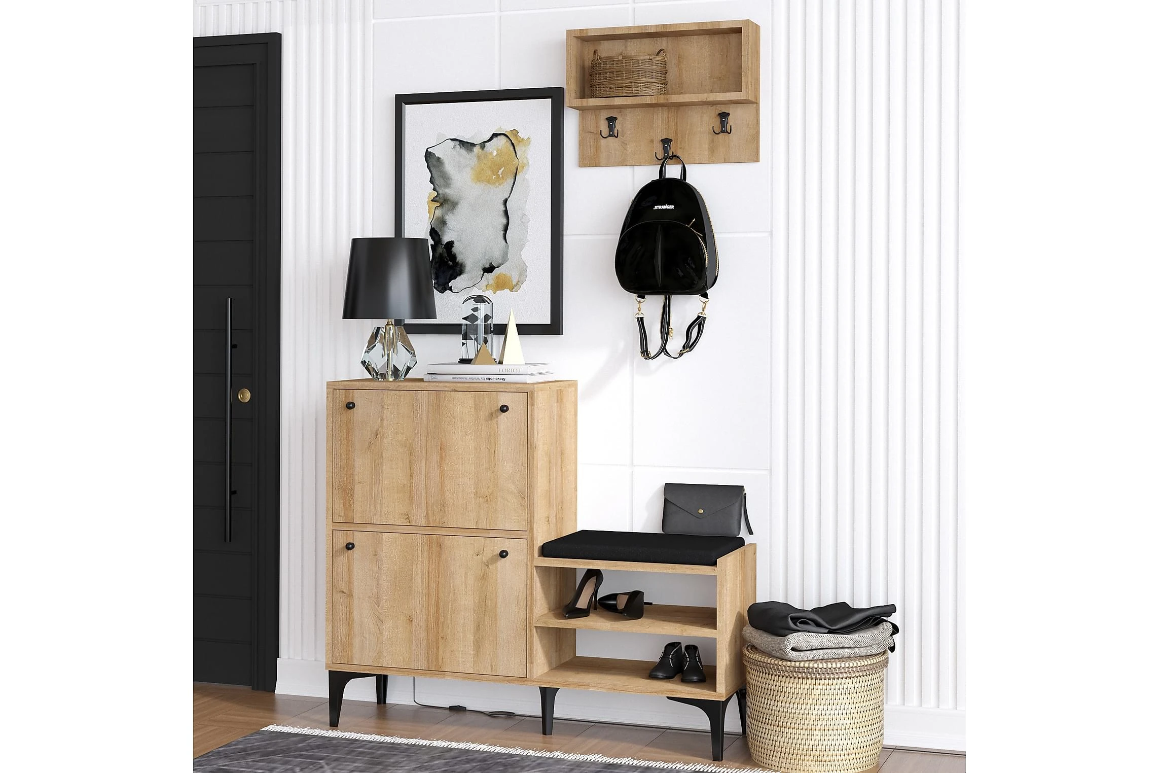 Skoskåp Bredene 110x35 Cm 1 Skoskåp Bredene 110x35 Cm