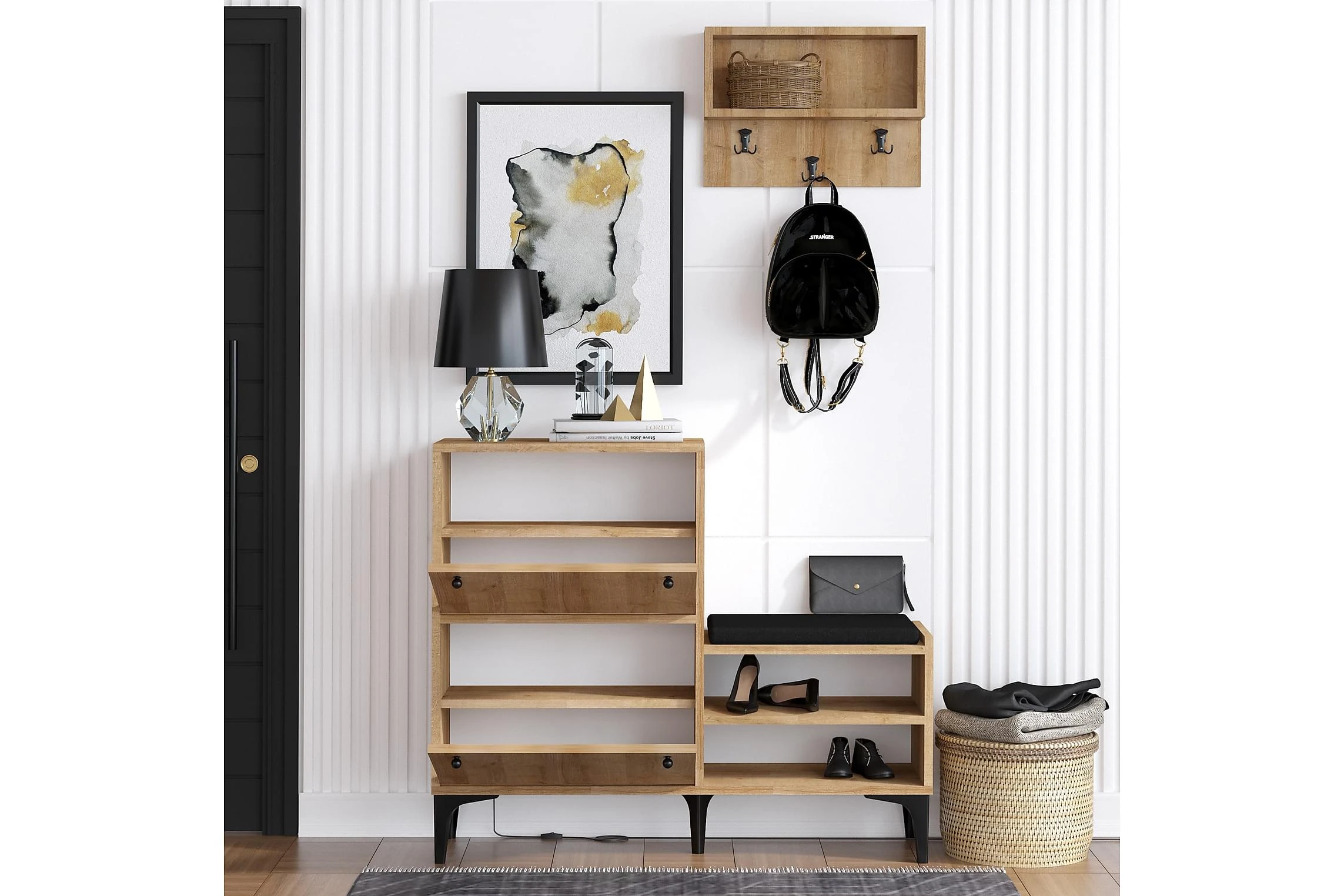 Skoskåp Bredene 110x35 Cm 2 Skoskåp Bredene 110x35 Cm - Bild 2