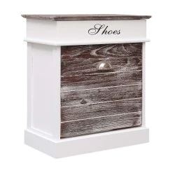 Be Basic Skoskåp Grå 50x28x58 Cm Kejsarträ