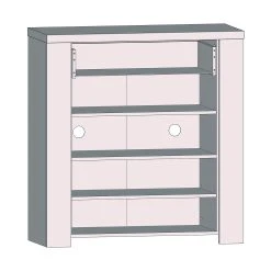 Skoskåp Dabo 42x99 Cm -Chilli shop skoskap dabo 42x99 cm brun 2054991