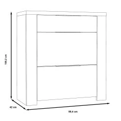 Skoskåp Dabo 42x99 Cm -Chilli shop skoskap dabo 42x99 cm brun 2054992