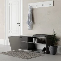 Skoskåp Finones 104x37 Cm -Chilli shop skoskap finones 104x37 cm antracitvit 3497076