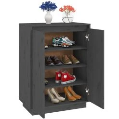 Skoskåp Honungsbrun 60x35x80 Cm Massiv Furu -Chilli shop skoskap gra 60x35x80 cm massiv furu gra 4893880