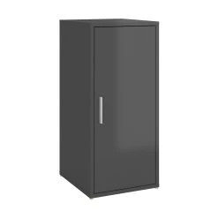 Be Basic Skoskåp Grå Högglans 32x35x70 Cm Spånskiva