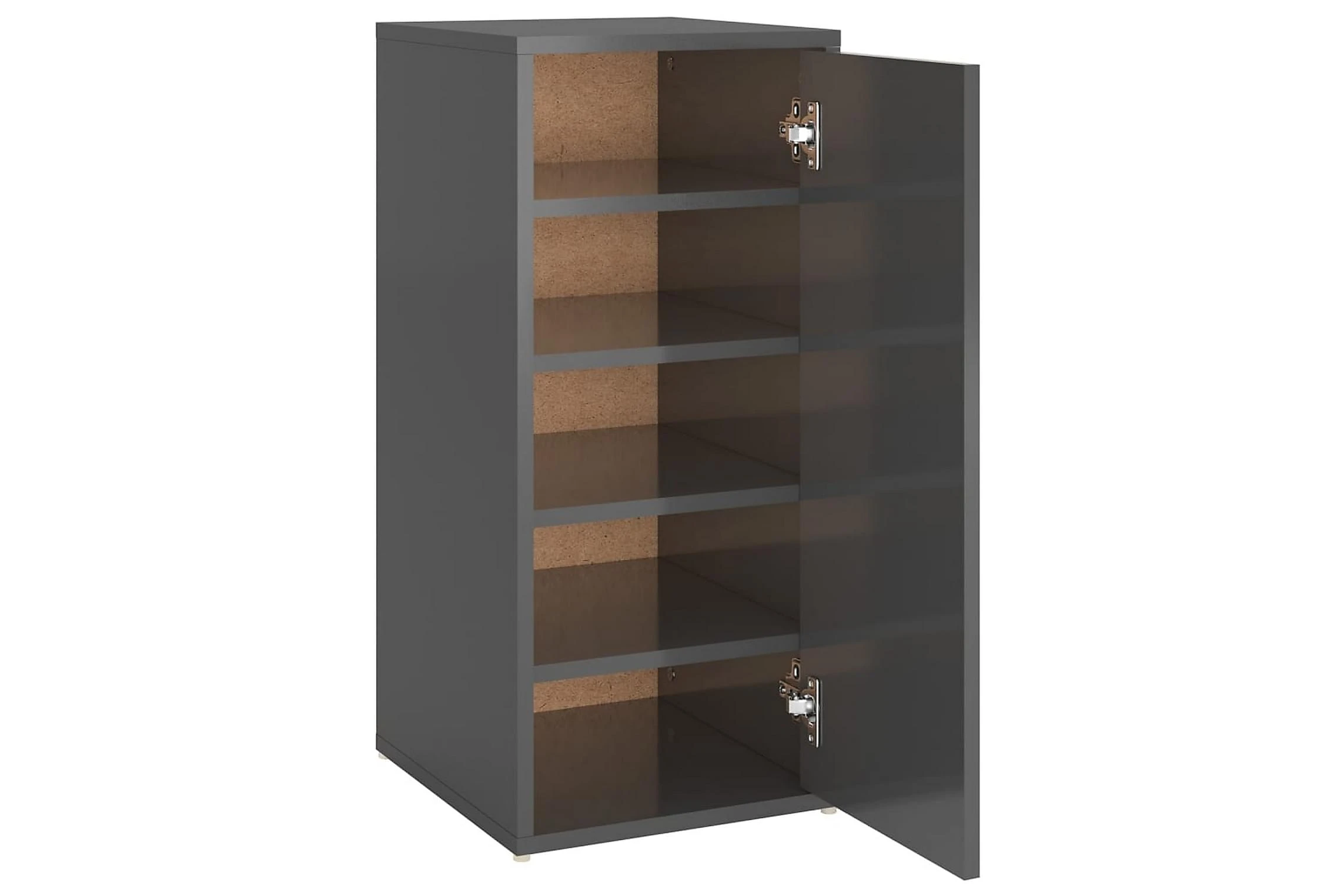 Be Basic Skoskåp Grå Högglans 32x35x70 Cm Spånskiva 4 Be Basic Skoskåp Grå Högglans 32x35x70 Cm Spånskiva - Bild 4