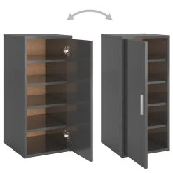 Be Basic Skoskåp Grå Högglans 32x35x70 Cm Spånskiva 15 Be Basic Skoskåp Grå Högglans 32x35x70 Cm Spånskiva -Chilli shop skoskap gra hogglans 32x35x70 cm spanskiva gra hogglans 4112142