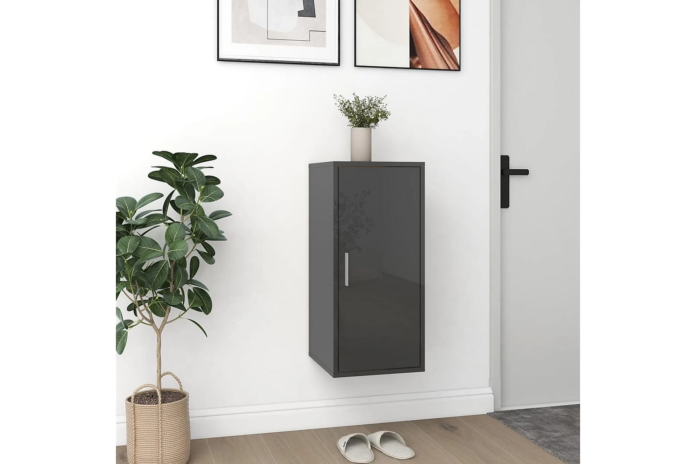 Be Basic Skoskåp Grå Högglans 32x35x70 Cm Spånskiva 10 Be Basic Skoskåp Grå Högglans 32x35x70 Cm Spånskiva - Bild 10