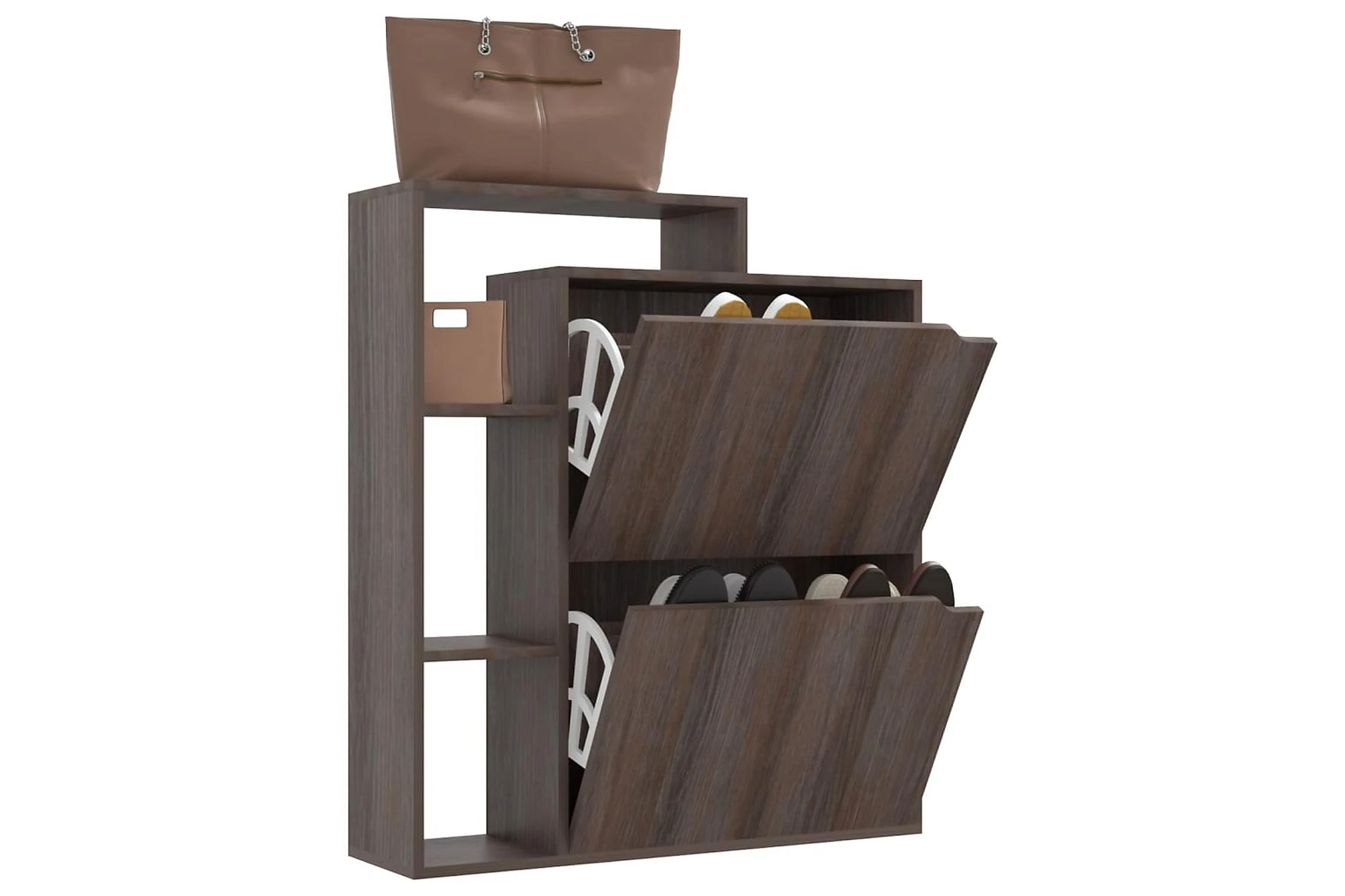 Be Basic Skoskåp Grå Sonoma-ek 79,5x24x90,5 Cm Spånskiva 5 Be Basic Skoskåp Grå Sonoma-ek 79,5x24x90,5 Cm Spånskiva - Bild 5