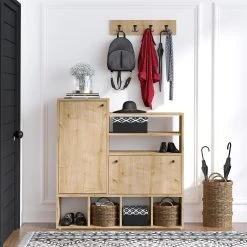 Skoskåp Hudale 35x100 Cm 9 Skoskåp Hudale 35x100 Cm -Chilli shop skoskap hudale 35x100 cm naturvit 4027748