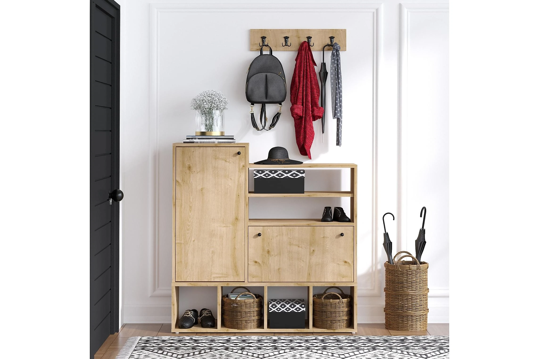 Skoskåp Hudale 35x100 Cm 5 Skoskåp Hudale 35x100 Cm - Bild 5