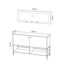 Skoskåp Jonnm 35x120 Cm 9 Skoskåp Jonnm 35x120 Cm -Chilli shop skoskap jonnm 35x120 cm natur 4025171
