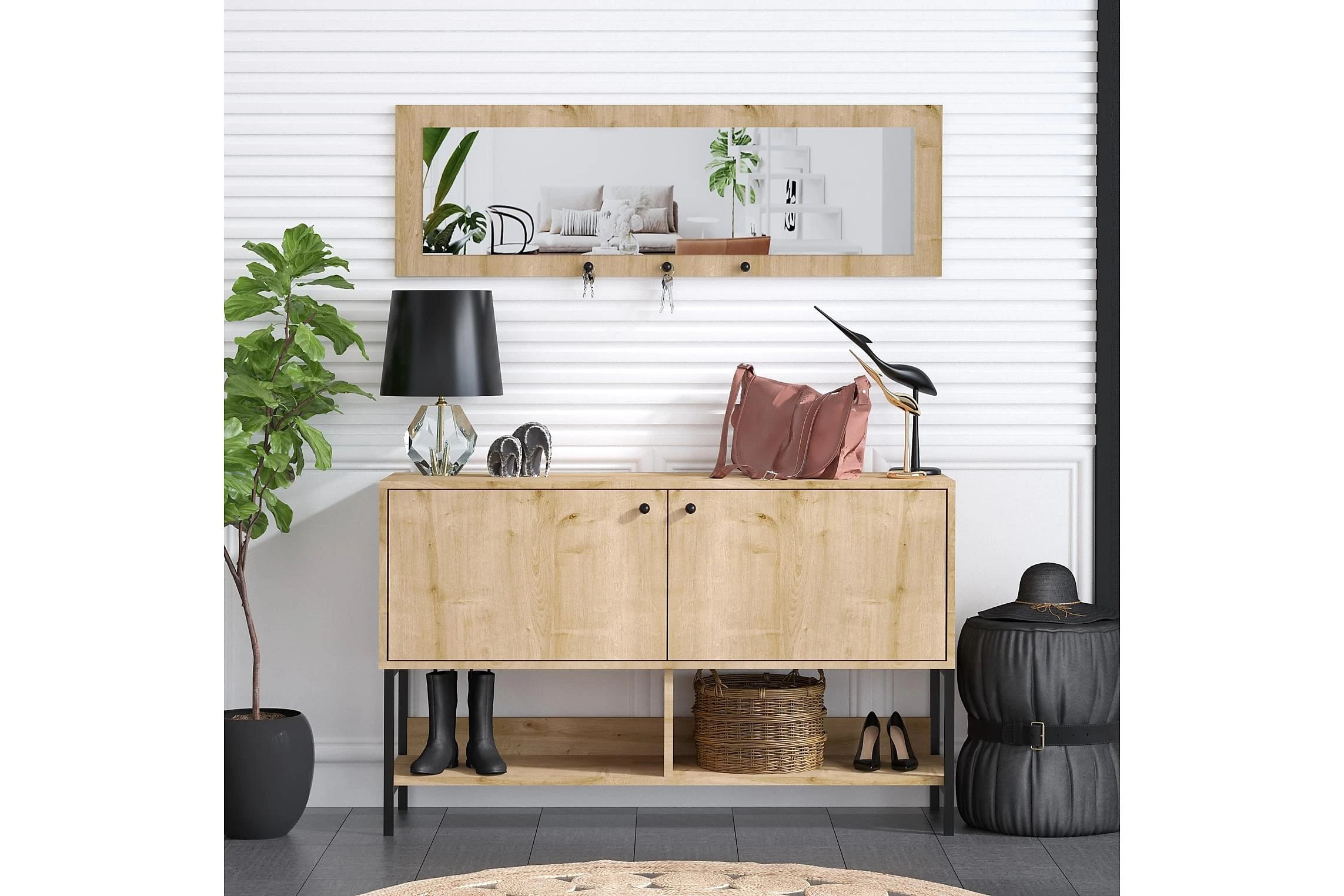 Skoskåp Jonnm 35x120 Cm 4 Skoskåp Jonnm 35x120 Cm - Bild 4